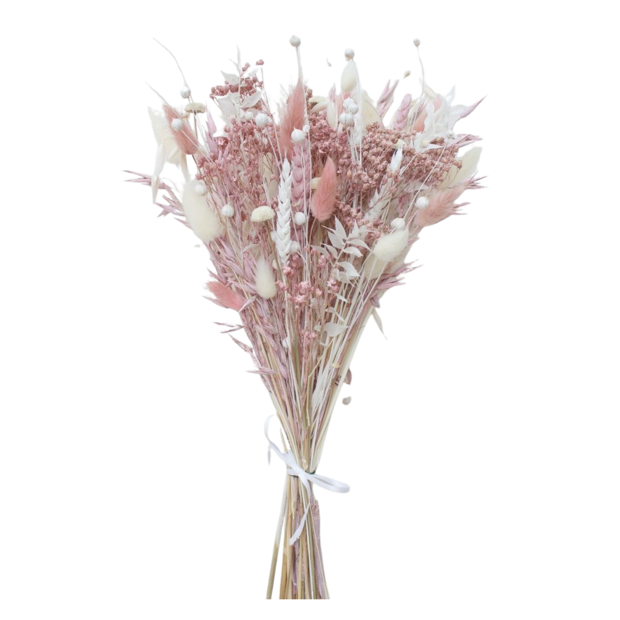 Bouquet fleurs séchées rose