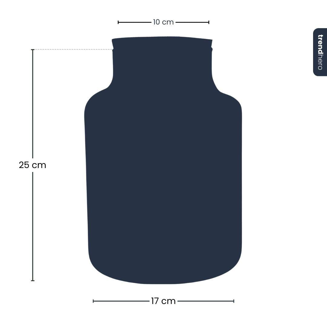 Bouteille terrarium lumineuse - Little Milky - Ø 17 cm ↑ 25 cm